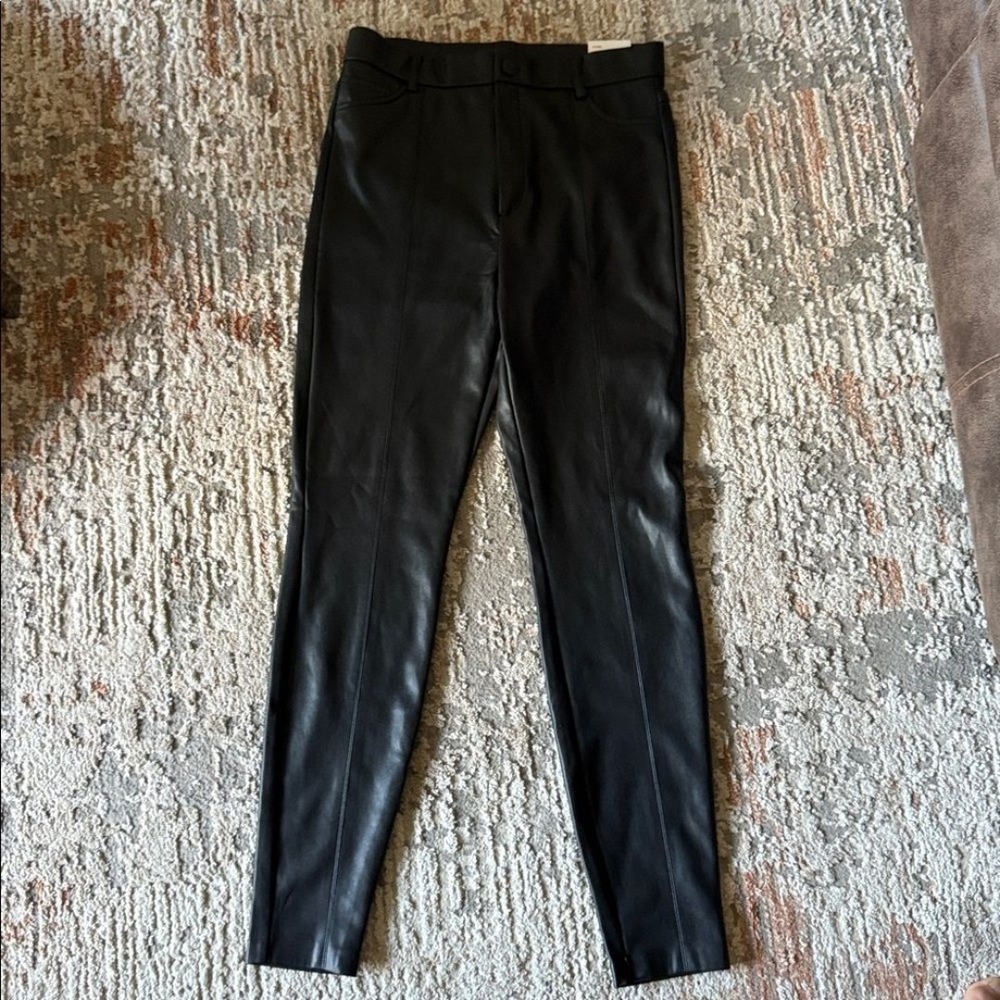 Zara Black Leather Pants‎ Large